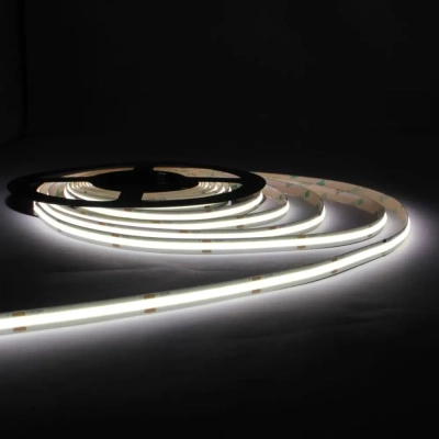 Світлодіодна стрічка LED-STIL 5000K 9 Вт/м COB 480 діодів IP33 24 Вольта 990 lm біле денне світло (UC5-24-480-8-90)