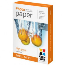 Фотопапір ColorWay A4 260г glossy 100ст, карт.уп. (PG260100A4)