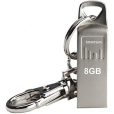USB флеш накопичувач Strontium Flash 8GB AMMO Metal Silver USB 2.0 (SR8GSLAMMO)