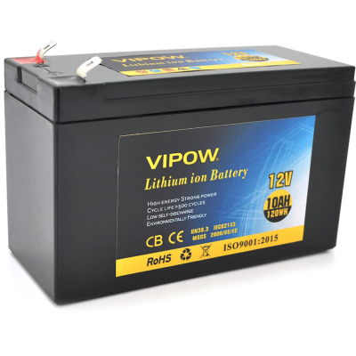 Батарея до ДБЖ Vipow 12V - 10Ah Li-ion (VP-12100LI)