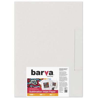 Фотопапір Barva A3 Everyday Sublimation 100 г, 60л (IP-TSE100-330)
