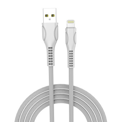 Дата кабель USB 2.0 AM to Lightning 1.0m line-drawing white ColorWay (CW-CBUL027-WH)