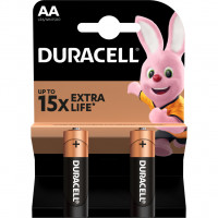 Батарейка Duracell AA лужні 2 шт. в упаковці (5000394058163 / 81551267)