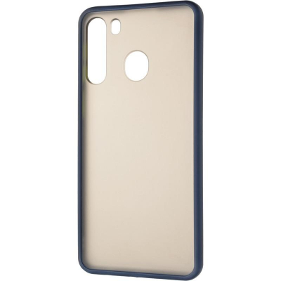 Чохол до мобільного телефона Gelius Bumper Mat Case for Samsung A215 (A21) Blue (00000079432)