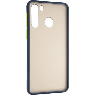 Чохол до мобільного телефона Gelius Bumper Mat Case for Samsung A215 (A21) Blue (00000079432)