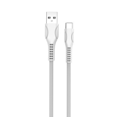 Дата кабель USB 2.0 AM to Type-C 1.0m line-drawing white ColorWay (CW-CBUC029-WH)