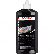 Автополіроль Sonax з воском кольоровий чорний (500мл) NanoPro (296100)