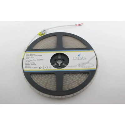 Світлодіодна стрічка LED-STIL 9,6 Вт/м 2835 120 діодів IP68 12 Вольт 130 lm СИНІЙ (DFN2835-120A-IP68-B)