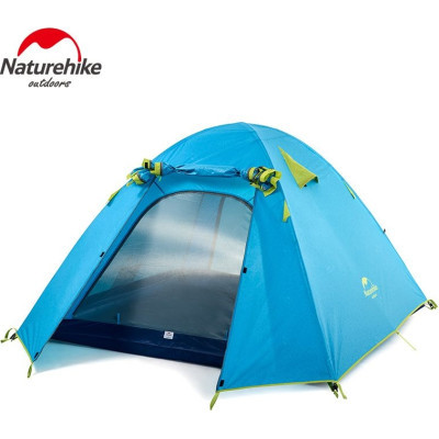 Намет Naturehike чотиримісний P-Series NH18Z044-P 210T/65D блакитний (6975641888055)