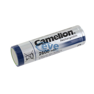 Акумулятор 18650 Li-Ion ICR18650 FlatTop Bulk, 2600mAh, 3.7V Camelion (ICR18650F-26)