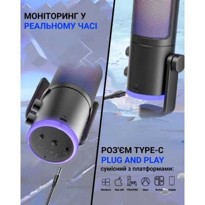 Мікрофон Fifine AM6 USB Black (AM6)