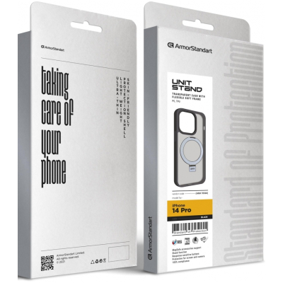 Чохол до мобільного телефона Armorstandart Unit Stand Apple iPhone 14 Pro Black (ARM70560)