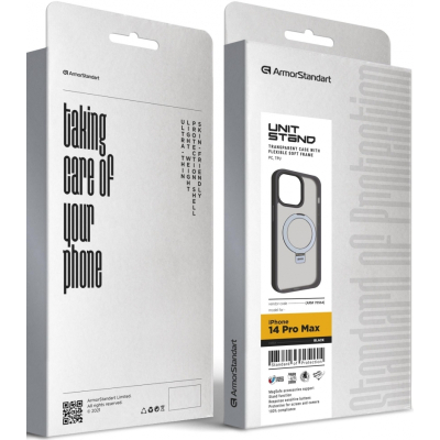 Чохол до мобільного телефона Armorstandart Unit Stand Apple iPhone 14 Pro Max Black (ARM70564)