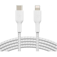 Дата кабель USB Type-С to Lightning 2.0m white Belkin (CAA004BT2MWH)