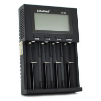 Зарядний пристрій для акумуляторів Liitokala 4 Slots, LED display, 5V Type C, 3.7V/1.2V AA/AAA 18650/26650/16340/14500/10440/18500 (Lii-M4)