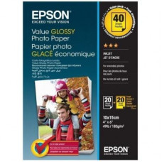 Фотопапір Epson 10x15mm Value Glossy Photo Paper 2х20 л. (C13S400044)