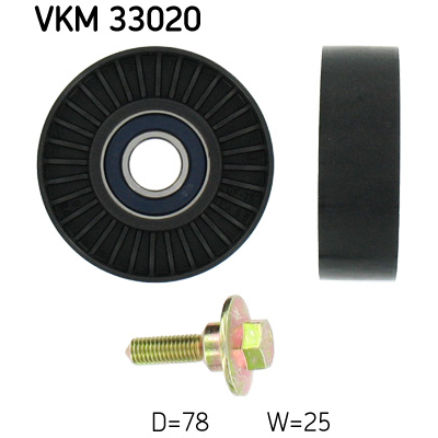Ролик натягувача ременя SKF VKM 33020
