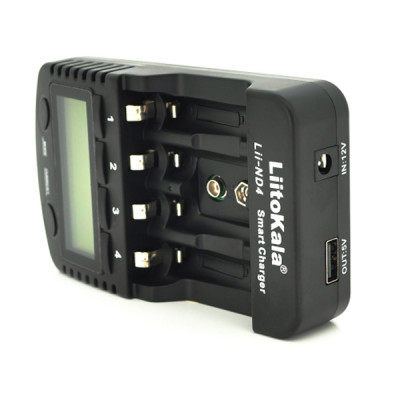 Зарядний пристрій для акумуляторів Liitokala 4 Slots, LED, Ni-Mh, Ni-Cd, AA, AAA, AAAA, С (Lii-ND4)