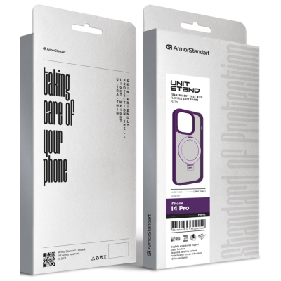 Чохол до мобільного телефона Armorstandart Unit Stand Apple iPhone 14 Pro Purple (ARM70561)