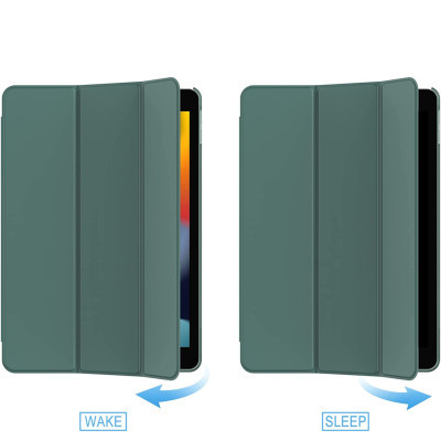 Чохол до планшета BeCover Tri Fold Hard Apple iPad 10.2 2019/2020/2021 Dark Green (709656) (709656)