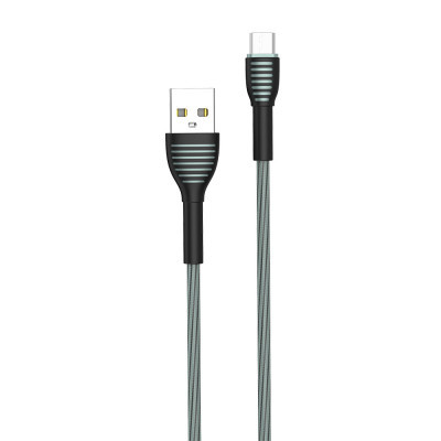 Дата кабель USB 2.0 AM to Micro 5P 1.0m ColorWay (CW-CBUM041-GR)