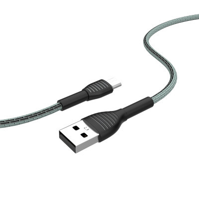 Дата кабель USB 2.0 AM to Micro 5P 1.0m ColorWay (CW-CBUM041-GR)