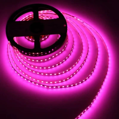 Світлодіодна стрічка LED-STIL 9,6 Вт/м 2835 120 діодів IP33 12 Вольт 100 lm Рожевий колір свічення (DFN2835-120A-IP33-P)