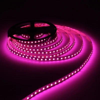 Світлодіодна стрічка LED-STIL 9,6 Вт/м 2835 120 діодів IP33 12 Вольт 100 lm Рожевий колір свічення (DFN2835-120A-IP33-P)