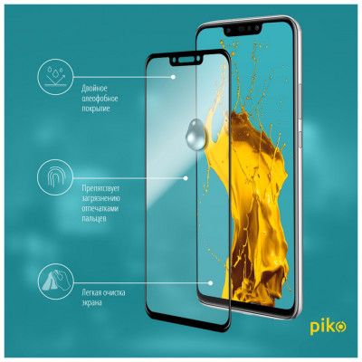 Скло захисне Piko Full Glue Huawei P Smart Plus (1283126487880)