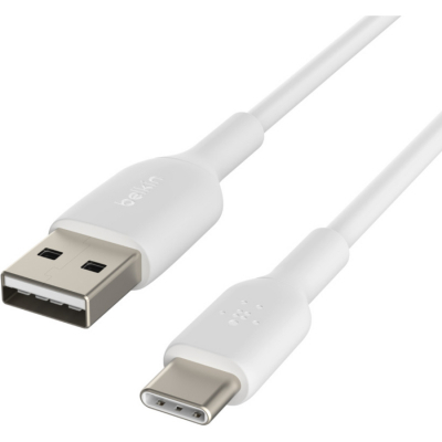 Дата кабель USB 2.0 AM to Type-C 1.0m PVC white Belkin (CAB001BT1MWH)