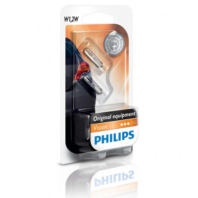 Автолампа Philips W1,W2, Vision 2шт/бл. (12516B2)