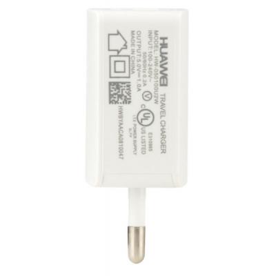 Зарядний пристрій Huawei 1*USB 1А + cable MicroUSB White (54654)