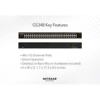 Комутатор мережевий Netgear GS348-100EUS