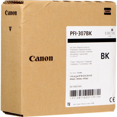 Картридж Canon PFI-307BK black (330ml) (9811B001)