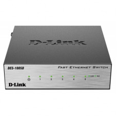 Комутатор мережевий D-Link DES-1005D
