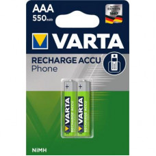 Акумулятор Varta AAA Phone ACCU 550mAh NI-MH * 2 (58397101402)