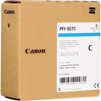 Картридж Canon PFI-307C cyan (330ml) (9812B001)