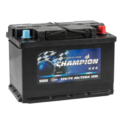 Акумулятор автомобільний Champion Black 74 Ah/12V Euro (CHB74-0)