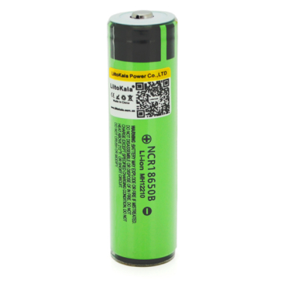 Акумулятор 18650 Li-Ion 3400mah (3200-3400mah), 3.7V (2.75-4.2V), green, PVC BOX Liitokala (Lii-34B-PCB)