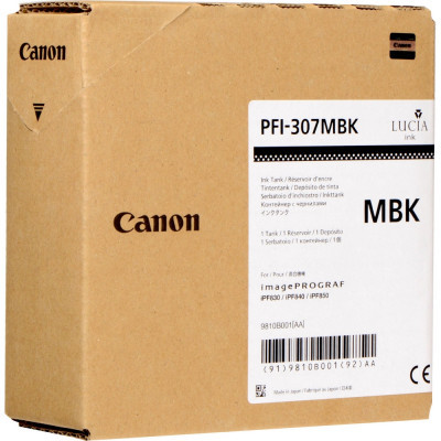 Картридж Canon PFI-307MBK matte black (330ml) (9810B001)