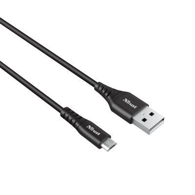 Дата кабель USB 2.0 AM to Micro 5P 1.0m NDURA black Trust (23567_TRUST)