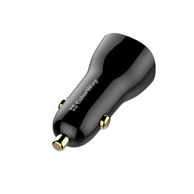 Зарядний пристрій ColorWay PowerDelivery PPS USB (USB-A + USB-C) (60W) Black (CW-CHA046PD-BK)
