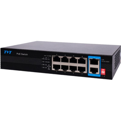 Комутатор мережевий TVT DIGITAL TD-B2208S1-PGU