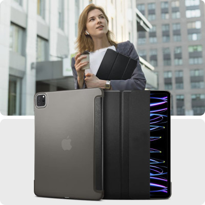 Чохол до планшета BeCover Tri Fold Hard Apple iPad Pro 12.9 2020/2021/2022 Black (709668) (709668)