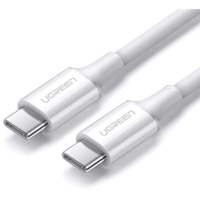 Дата кабель USB-C to USB-C 1.0m US300 20V/5A 100W White Ugreen (60551)