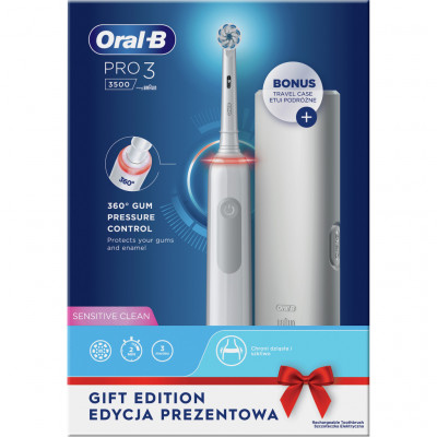 Електрична зубна щітка Oral-B Pro 3 3500 D505.513.3X WT (4210201395539)