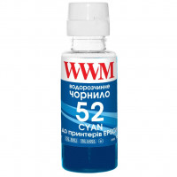 Чорнило WWM HP GT52 100г Cyan, для Ink Tank 115/315/319 (H52C)