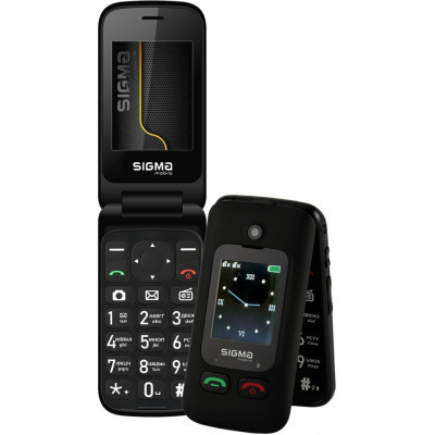 Мобільний телефон Sigma Comfort 50 Shell Duo Type-C Black (4827798212523)