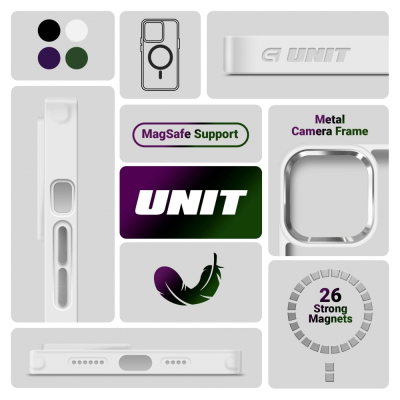 Чохол до мобільного телефона Armorstandart Unit MagSafe Apple iPhone 14 Matte Clear Silver (ARM70462)