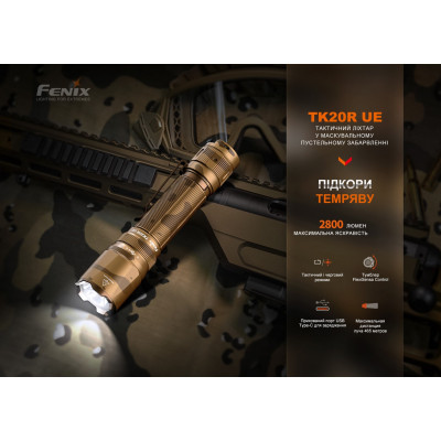 Ліхтар Fenix TK20R UE Camo (TK20RUEcamo)
